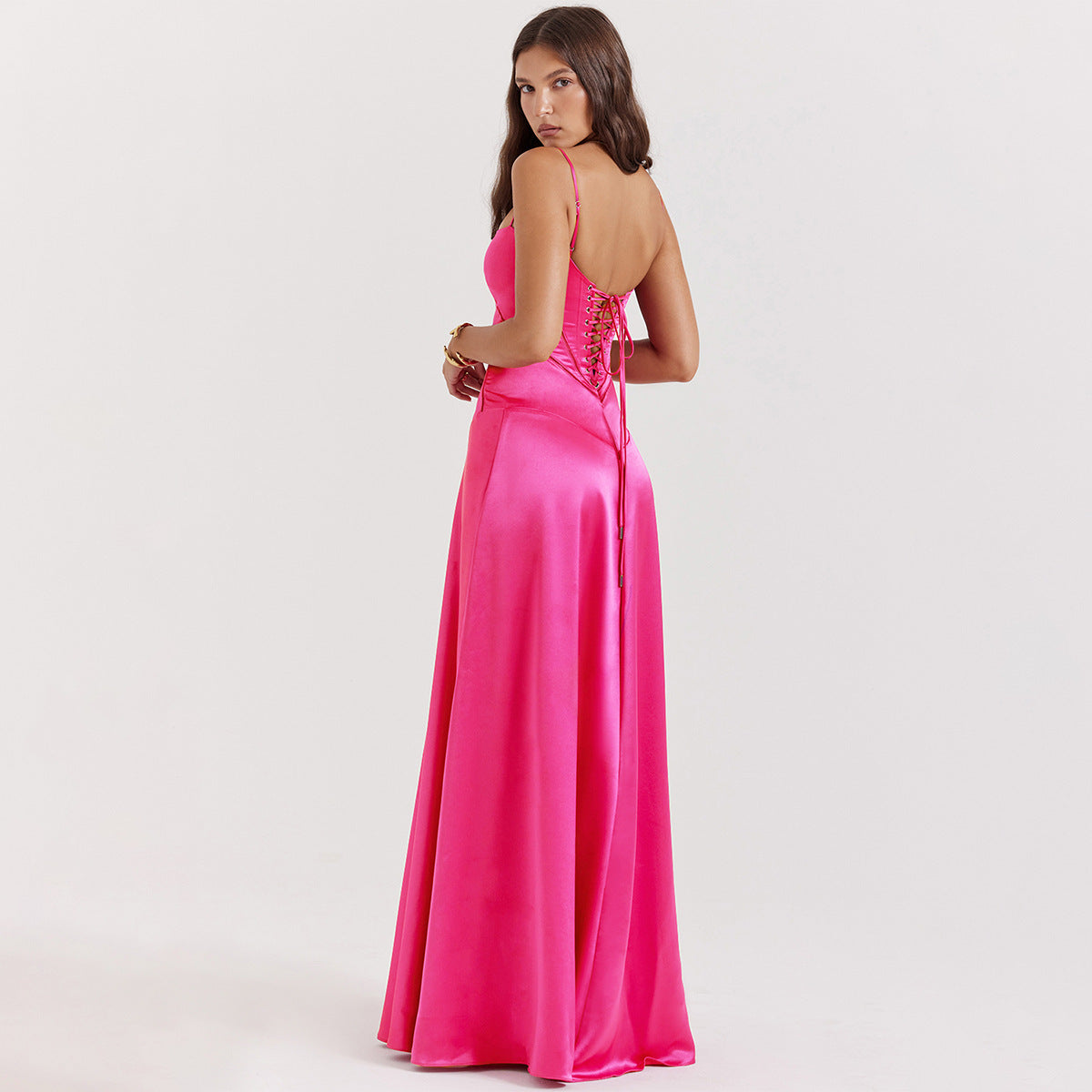 Stylish Satin Maxi Dress