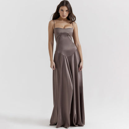 Stylish Satin Maxi Dress