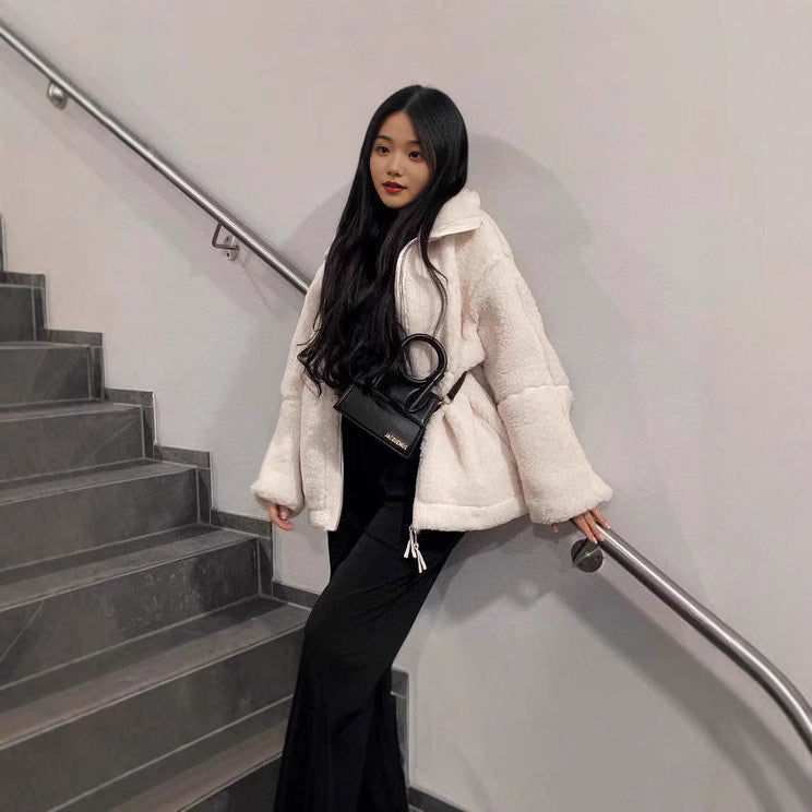 Winter Oversize Jacket Made of Soft Fleece