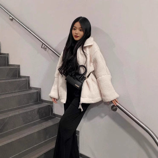 Winter Oversize Jacket Made of Soft Fleece