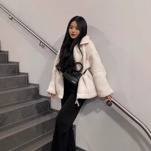 Winter Oversize Jacket Made of Soft Fleece