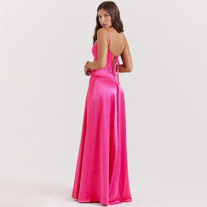 Stylish Satin Maxi Dress