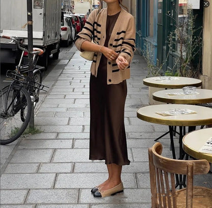 Satin Finish Midi Dress