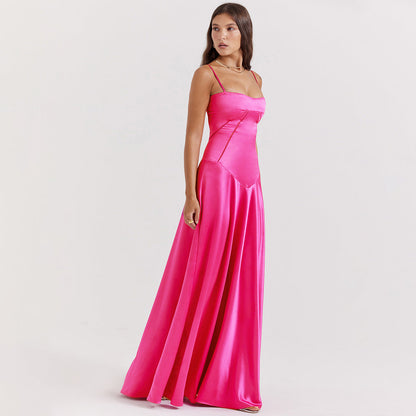 Stylish Satin Maxi Dress