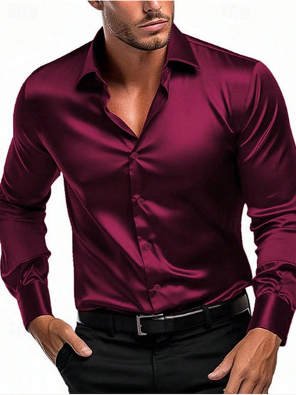 Men's Elegant and Timeless Silk Shirt Eloura-Moda