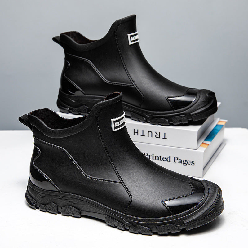 Men's rubber boots with slip-resistant sole and flexible entry Eloura-Moda