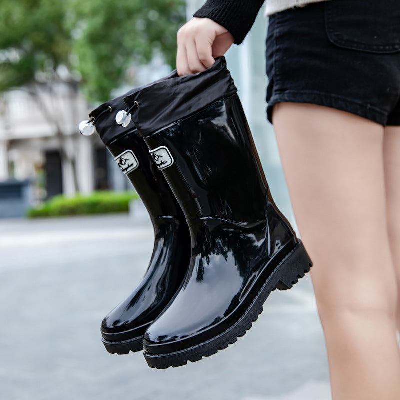 Women High-quality and stylish rubber boots with adjustable lacing system Eloura-Moda