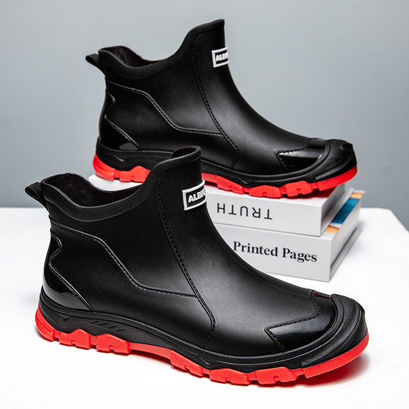 Men's rubber boots with slip-resistant sole and flexible entry Eloura-Moda