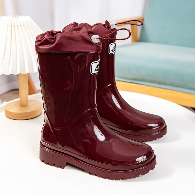 Women High-quality and stylish rubber boots with adjustable lacing system Eloura-Moda