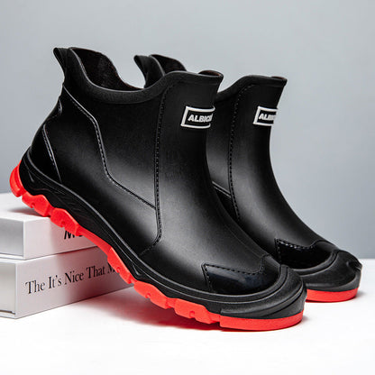 Men's rubber boots with slip-resistant sole and flexible entry Eloura-Moda