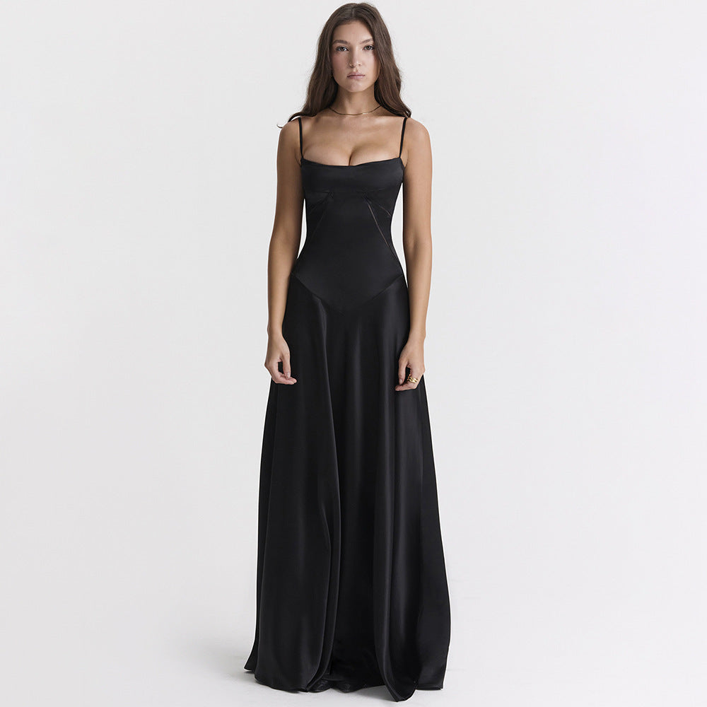 Stylish Satin Maxi Dress