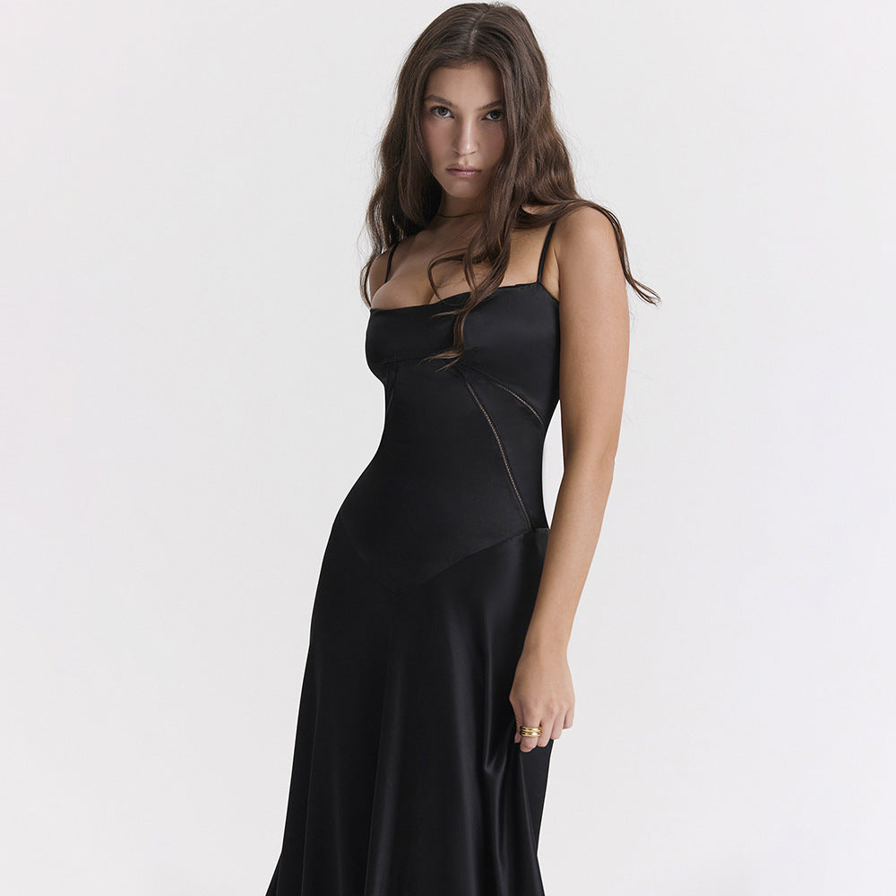 Stylish Satin Maxi Dress