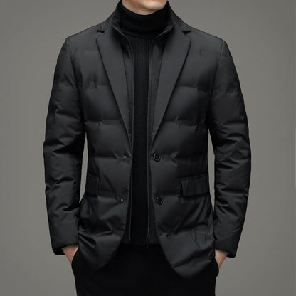 Winter quilted blazer with a fitted cut