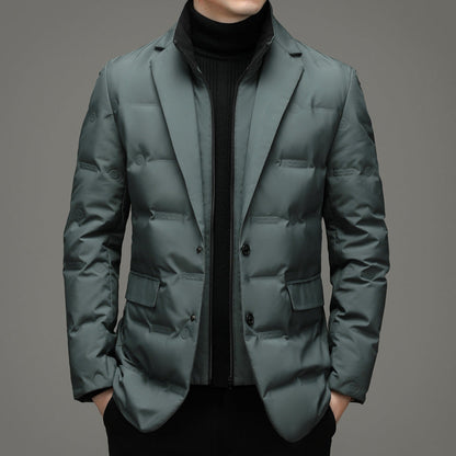 Winter quilted blazer with a fitted cut